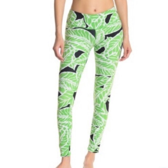 ALO Yoga Pants - Alo brand Airbrushed Palm print legging Large